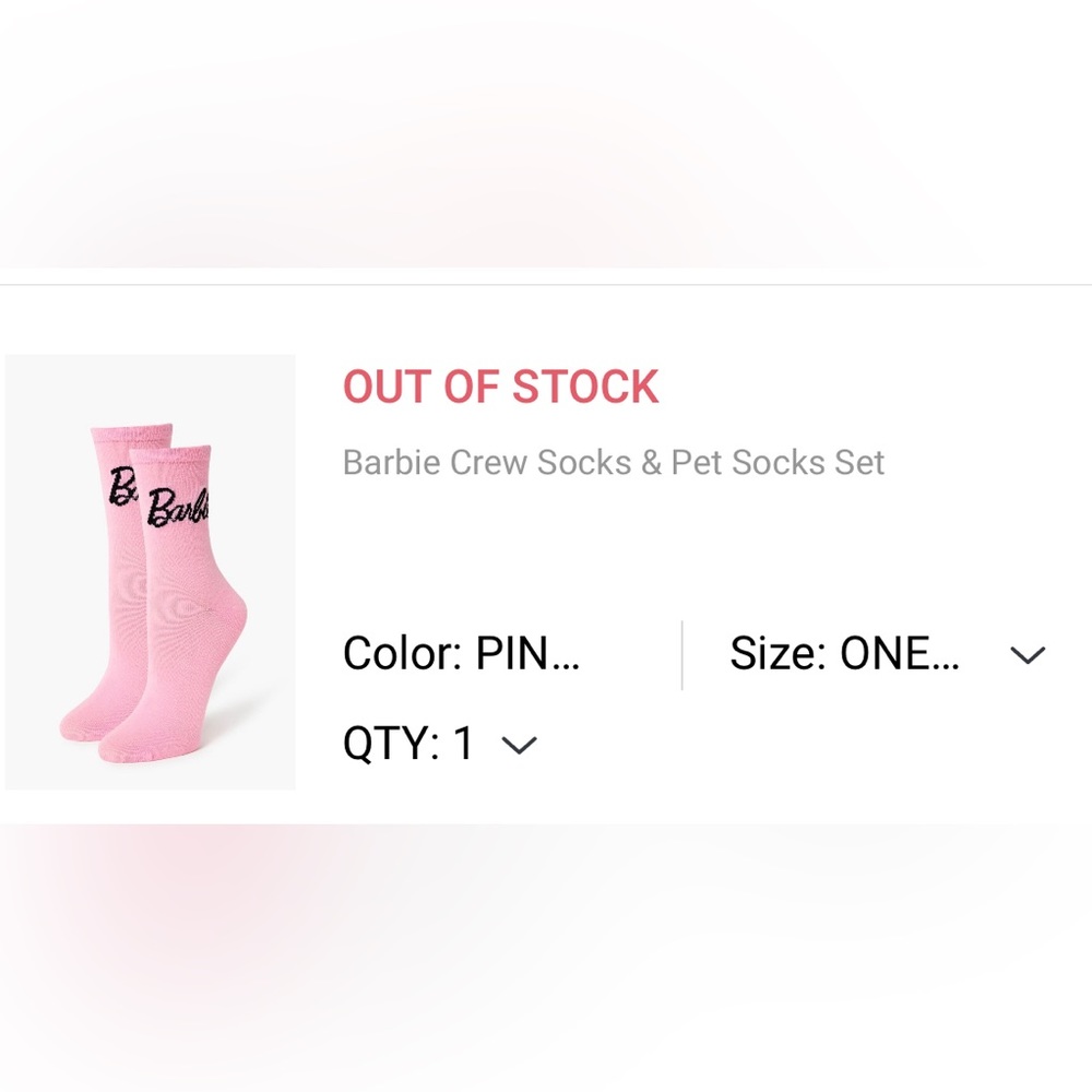 Barbie Socks - Picture 6 of 7